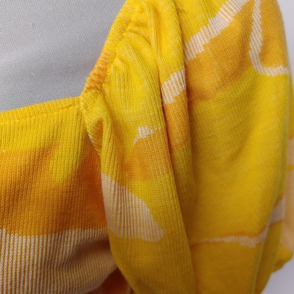 Zara ribbed puff sleeve crop top size L - Picture 6 of 12